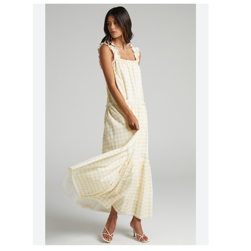 NWT Charlie Holiday Lottie Gingham Dress